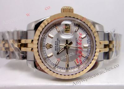 Replica Rolex Datejust Watch 2-Tone Jubilee Ladies Watch